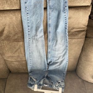 Zara split hem jeans